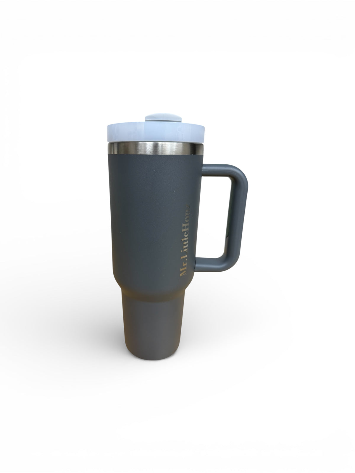 40oz Tumbler with handle and straw - Laser Engraved Custom Name