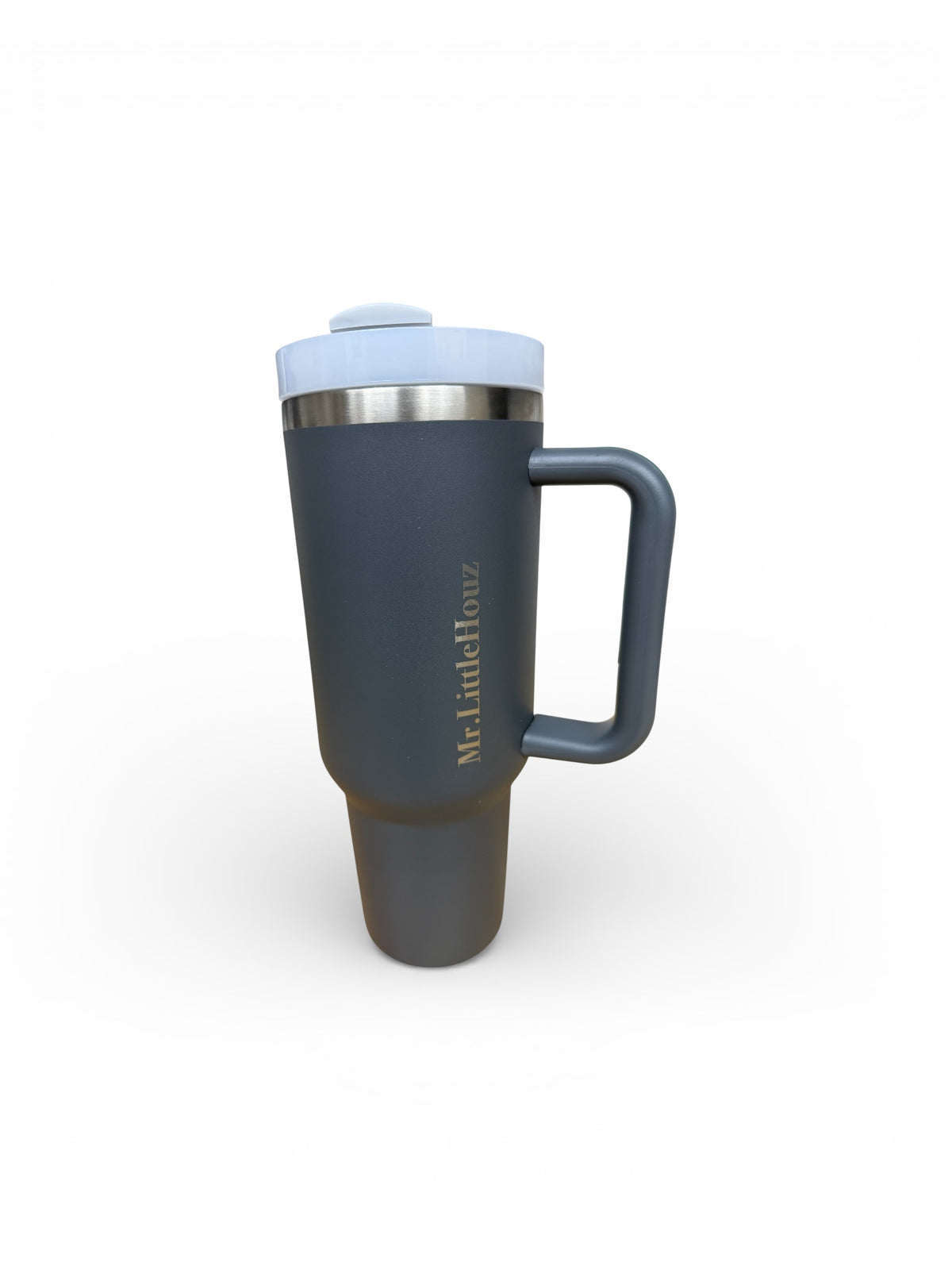 40oz Tumbler with handle and straw - Laser Engraved Custom Name