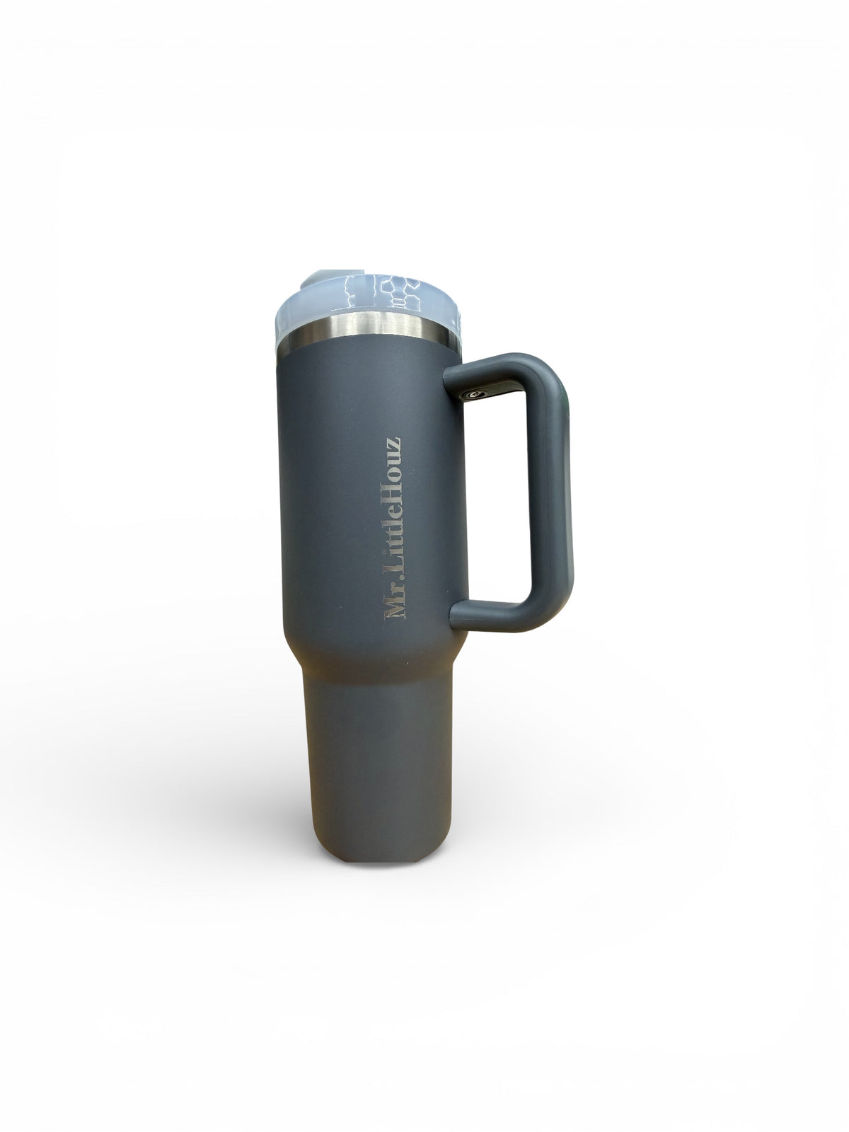 40oz Tumbler with handle and straw - Laser Engraved Custom Name